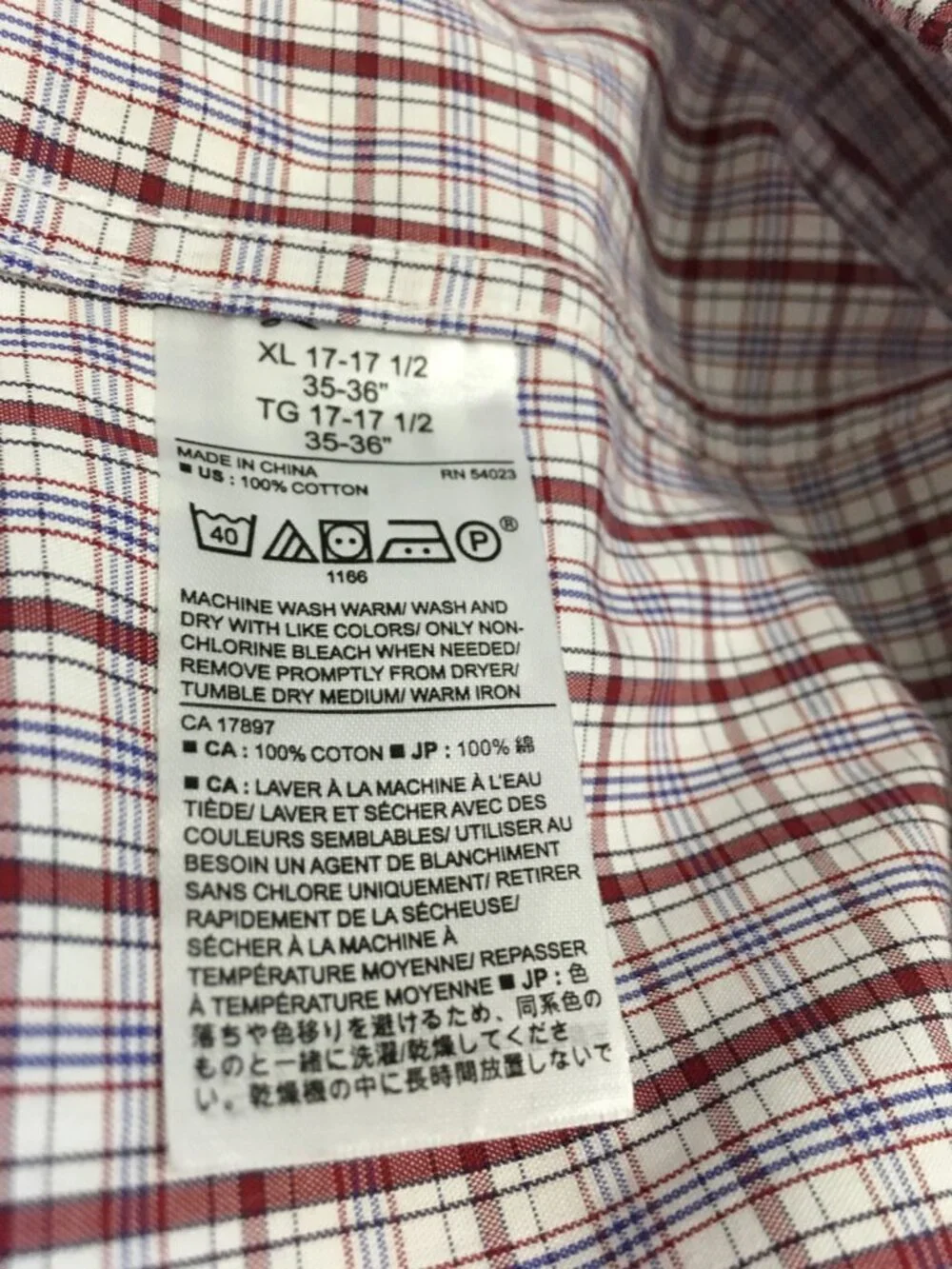 Banana Republic Men's plaid Shirt Size XL